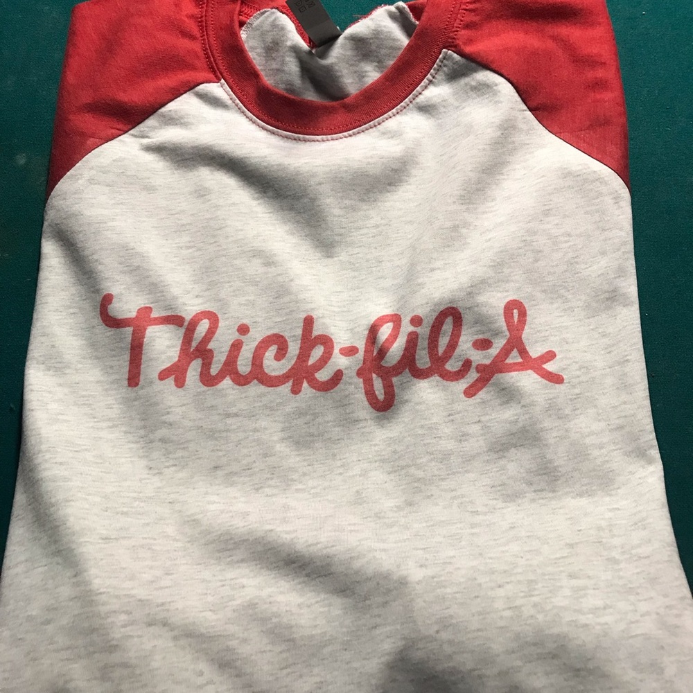 Next Level Raglan chick fil a  thick fil a shirt